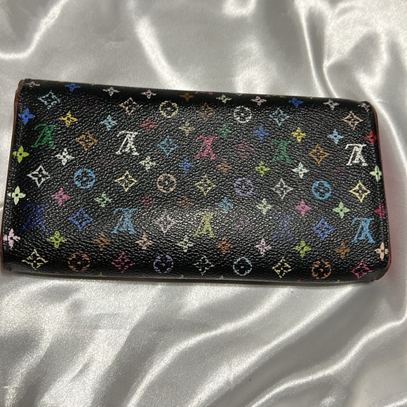 Louis Vuitton multicolor Sarah wallet. - Picture 3 of 7